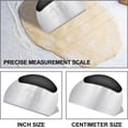 thumbnail image 3 of Raspador de masa, cuerno de pastelería, cortador de masa de plástico, raspador de masa de plástico y acero inoxidable para cocina, pastelería, tortitas, 3 of 5