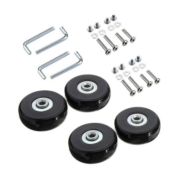Piezas de Equipaje jinwen 4 Piezas Maleta Ruedas Resistentes al Desgaste 45x18mm
