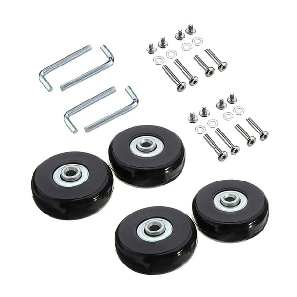 Piezas de Equipaje jinwen 4 Piezas Maleta Ruedas Resistentes al Desgaste 45x18mm