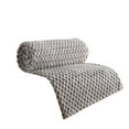 thumbnail image 2 of Solid Color Blanket Gray Polyester Blanket Colro:Grey Material:Polyester-Cotton Blend, 2 of 8