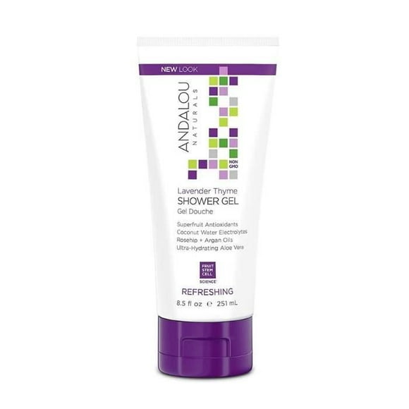 Andalou Naturals - Lavender Thyme Refreshing Shower Gel, 251ml
