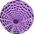 thumbnail image 1 of Ahgly Company Indoor Round Patterned Violet Purple Area Rugs, 4' Round, 1 of 6