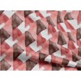 thumbnail image 4 of oneOone Rayon Red Fabric Triangle Geometric Quilting Supplies Print Sewing Fabric By The Yard 56 Inch Wide, 4 of 5