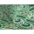 thumbnail image 4 of Ambesonne East Quilted Bedspread Set 3 Pcs, Classical Retro Green Swirls, King Size, Black and Green, 4 of 5