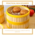 thumbnail image 2 of 1 Set Household Bamboo Steamer Cooking Tool Kitchen Food Steamer with Lid, 2 of 9