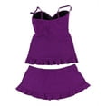 thumbnail image 2 of Profile Womens Starlet Halter 2 Piece Tankini, Purple, 8, 2 of 2