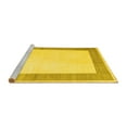 thumbnail image 2 of Ahgly Company Machine Washable Indoor Square Solid Yellow Modern Area Rugs, 5' Square, 2 of 4