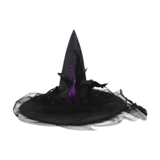 Sombrero de Halloween Perfecl Moderno Puntiagudo Negro