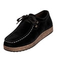 thumbnail image 2 of YOUYEDIAN Flat Shoes for Women Spring Fall Dressy Loafers Slip on Non Slip Casual Walking Shoes Office Closed Toe Orthopedic Shoes (Black), 2 of 8