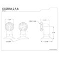 thumbnail image 2 of Kingston Brass Cc2Rs5 Leg Tub Filler Riser - Oil Rubbed Bronze Finish - Sold In Pairs, 2 of 2