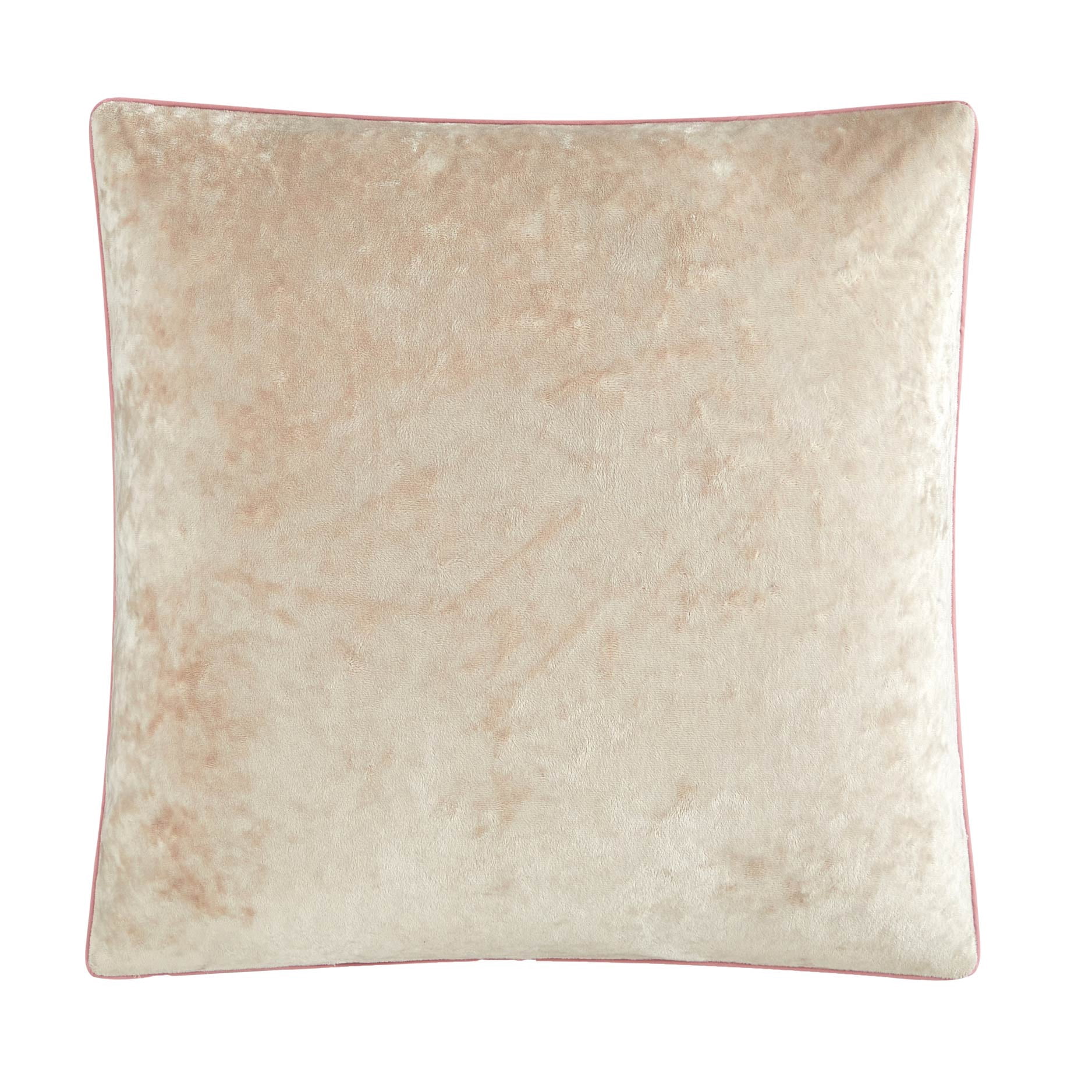 The Pioneer Woman Velvet Embroidered Floral Beige Decorative Pillow, 18" x 18"