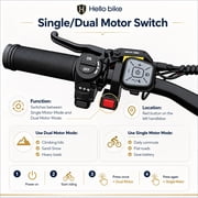 26 Electric Bike for Adult,5000w Dual Motors,up 100 Miles 52V 25Ah Ebike,26 x 4.0 Fat Tire Adult Bicycles for All Terrain,Mountain Commuter UL2849