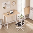 thumbnail image 4 of CONCETTA Lightweight Folding Desk 31.5", Space Saving Workstation, Portable Computer Table for Small Home Office & RV, Easy Set Up, Oak, 4 of 8