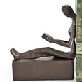 thumbnail image 3 of Man & Woman Reading Metal Bookend Set, 3 of 3
