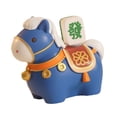 thumbnail image 4 of Adornos de figuras de caballos, artesanías únicas, resina, decoración del hogar, establo, mini caballo de resina Azul, 4 of 8