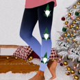 thumbnail image 1 of MKLEKYY Leggings deportivos para mujer Leggings para entrenamiento para mujer Leggings con estampado navideño de bloques de color Leggings suaves y elásticos 331, 1 of 4
