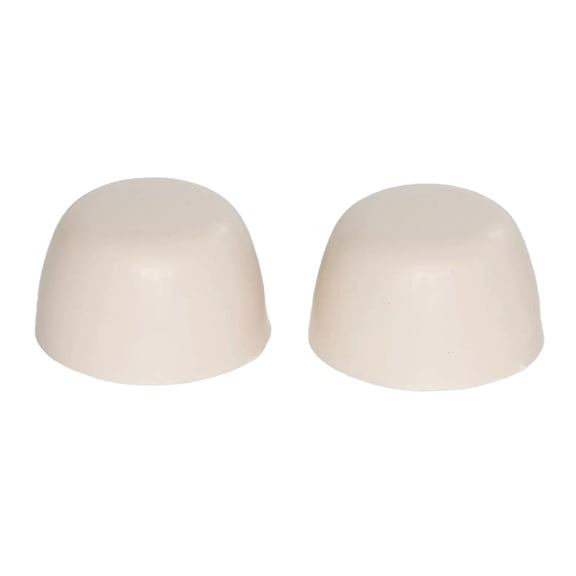 Western Pottery Color Plastic Replacement Toilet Bolt Caps - Set of 2 - Pottery Peach