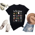 thumbnail image 3 of Tis The Season Christmas Shirt for Women, Men, Kids – Festive Holiday Graphic Tee with Santa, Xmas Icons, 3 of 7