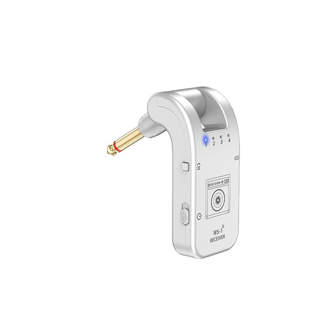 Transmisor receptor de guitarra inalámbrico de 2,4G, 4 canales, 30m, transmisión de Audio, accesorios para instrumentos musicales de viento de Accesorios para instrumentos musicales Blanco Eigraketly OD028666-01