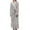 Gray, variant on VANLOFE Unisex Warm Pajamas Household Clothes Solid Bathrobe Lengthened Night-robe Man's Nightgown Casual Robes Gray Robes Sleepwear for Woman M