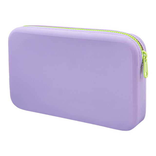 LCXmlly Portable Makeup Bag Large Capacity Silicone Makeup Organizer Waterproof Smooth Zipper Multi purpose Portable Storage