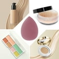 thumbnail image 3 of Unique Bargains 2 Pcs Portable Teardrop Face Makeup Sponge Wine Red, 3 of 4