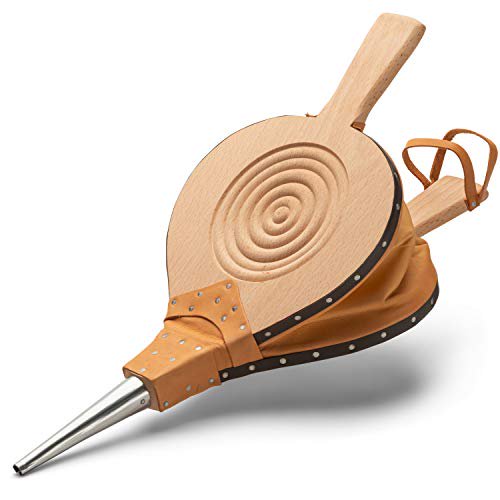 Kings County Tools | Old Fashion Fireplace Bellows | Leather and Beachwood  | Made in France - Walmart.com