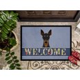 thumbnail image 3 of Carolines Treasures BB1426JMAT Min Pin Welcome Tapis Intérieur & Extérieur - 24 x 36 Po., 3 of 4