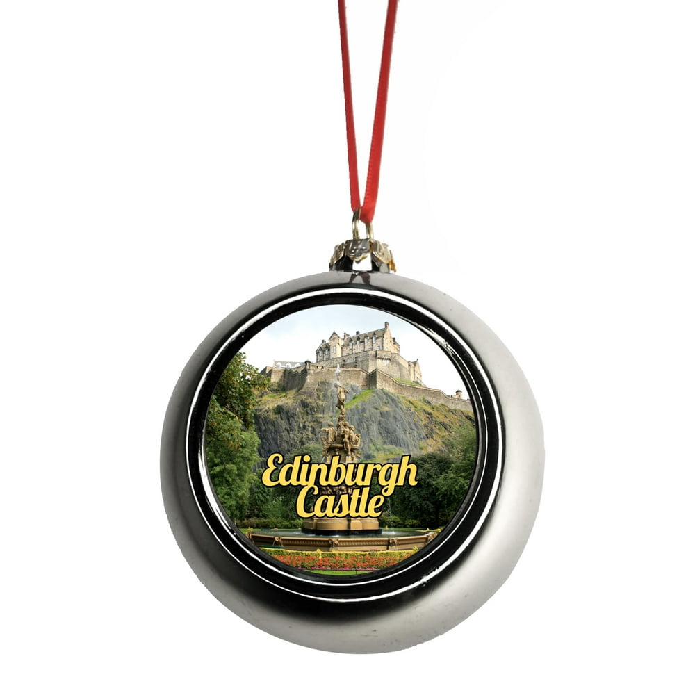 Edinburgh Castle Scotland Tree Ornaments Scottish United Kingdom UK