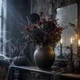 thumbnail image 4 of Halloween Artificial Allium Ball Stem Gothic Round Flower for Vase Decor, 4 of 6