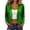 Green, variant on Women’s Sequin Cropped Jacket, Open-Front Long-Sleeve Party Outer Shrug