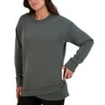 thumbnail image 2 of Sage Collective Womens Crewneck Long Sleeve Pullover Top Green Large, 2 of 3