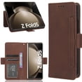thumbnail image 1 of Funda Tipo Billetera GANGXUN para Samsung Galaxy FOLD 5 – Tapa Flip con Tarjetero, 1 of 5
