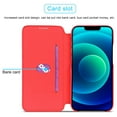 thumbnail image 3 of SaniMore for iPhone 14 6.1" Case [RFID Blocking], Camera Protection Card Slot Ultra-Thin PU Leather Magnetic Wallet Cover with Practical Bracket Shockproof Protective Shell, Red, 3 of 7
