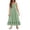 Light Green, variant on Dress for Girls Summer Casual Holiday Mexican Maxi Dresses