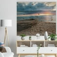 thumbnail image 3 of Design Art - Bateau à Rames Rouillé sur le Sable au Coucher du Soleil, 3 of 5
