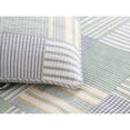 thumbnail image 2 of Juego de edredón de 2 piezas con tema de patchwork Ropa de cama con estampado de rayas, 2 of 4