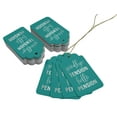 thumbnail image 3 of Inkdotpot Pack Of 50 Real Silver Foil Paper Tags Good Bye Tension Hello Pension Retirement Favor Hang Tags, 3 of 6