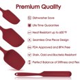 thumbnail image 4 of Silicone Spatula Set, High Heat Resistant To 600°F, Hygienic One Piece Design, Non Stick Rubber Cooking Utensil Set RED, 4 of 8