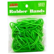 JAM Paper Rubber Bands, Size 33, Green, 100/Pack
