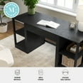 thumbnail image 4 of Martha Stewart Home Office Modular Single-Drawer Desk with Dual 2 Tier Shelves in Black with Oil Rubbed Bronze Hardware, 4 of 10