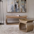 thumbnail image 3 of Uttermost Connor Coastal Reclaim Elm Wood Foot Stool in Natural, 3 of 5