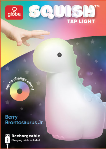 Globe Berry Jr. Brontosaurus Color-Changing Night Light photo 3