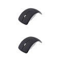 thumbnail image 3 of Cateissary Wireless Folding Mouse Gaming Work Replacement Accessory Mice Office Electronic Laptop Arc External Gamer PC Portable negro 2Conjunto, 3 of 6