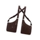 thumbnail image 5 of Bolso de hombro con doble axila, práctico y elegante, de piel sintética con bolsillo para senderismo. Marrón oscuro, 5 of 7