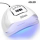 thumbnail image 1 of Professional UV LED Nail Lamp with 45 LEDs Quick Drying Nail Powder 4 Timer Settings, 1 of 5