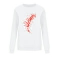 thumbnail image 4 of Fewfanhot Fall Outfits for Women 2025 Cute Red Love Heart Graphic Pullover Tops Love Day Gift Shirt Long Sleeve Tees, 4 of 6