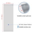thumbnail image 2 of PiccoCasa Elegant French Thermal Insulated Blackout Curtains Set of 2, Gray 25"x72", 2 of 8