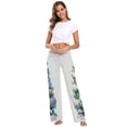 thumbnail image 6 of Medium Women's Comfy Casual Pajama Pants Stretch Fabric Suitable for Yoga Pants Hippie Pants，The Best Holiday Gifts for Women Decorated with Snowflakes, 6 of 7