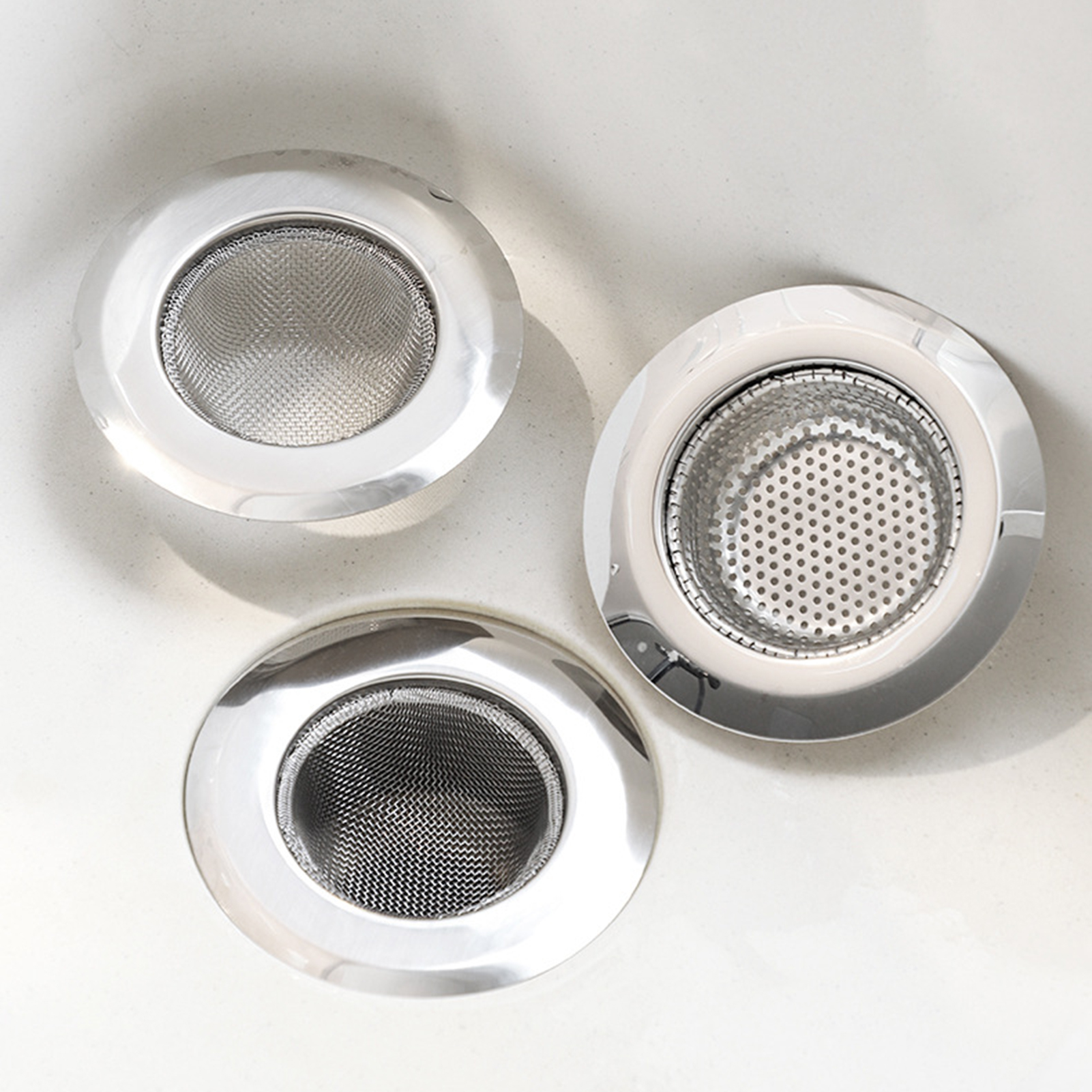 Dream 3Pcs/Set Bathroom Sink Strainer, Top Shower Drain Strainer